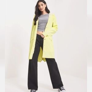 NWT Denmark Rains Waterproof Long Jacket Straw Men XS Unisex Women S